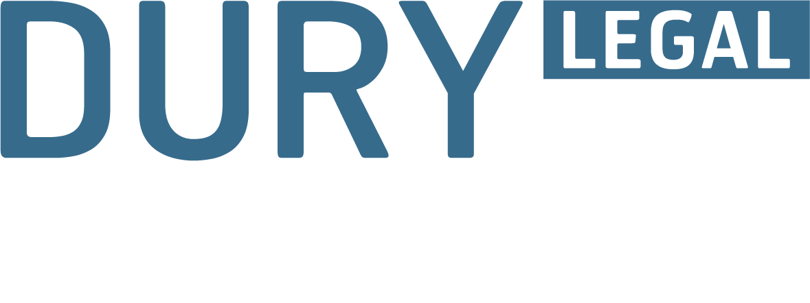 dury legal logo blau